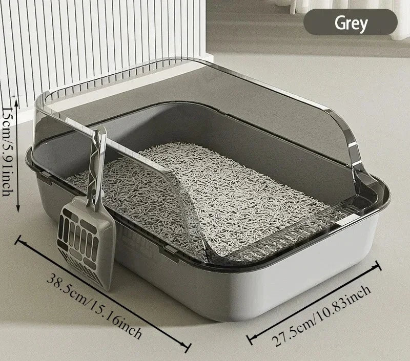 High Side Cat Litter Box with Scoop