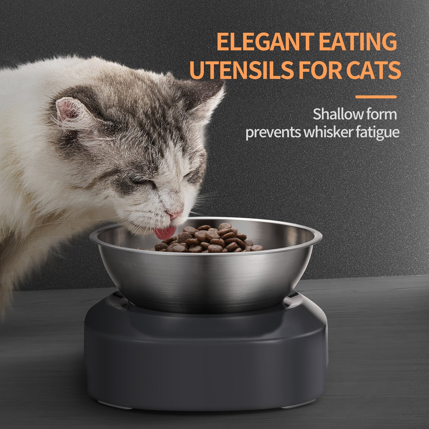 Anti Slip Stainless Steel Pet Bowl x2