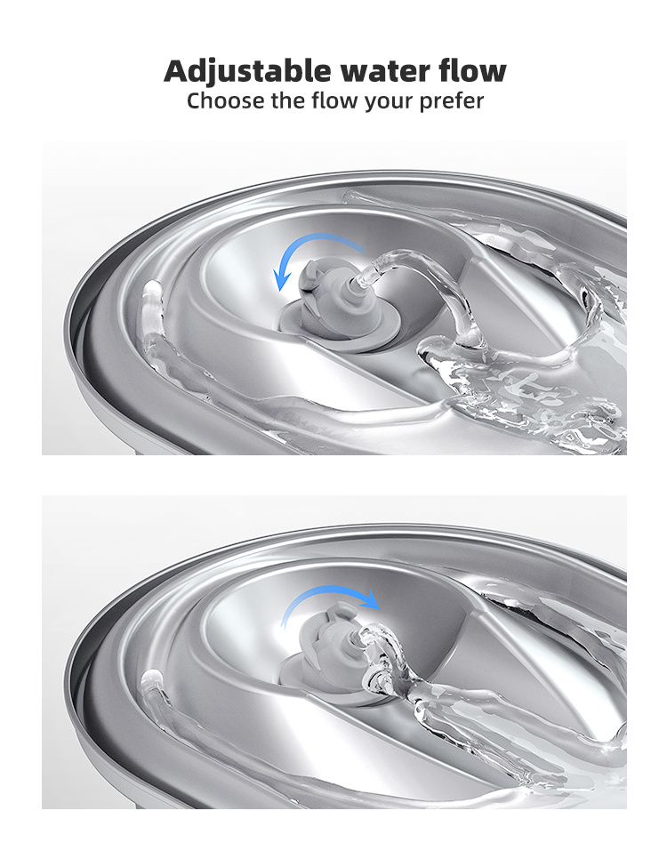 2L Stainless Steel Automatic Electric Pet Water Fountain