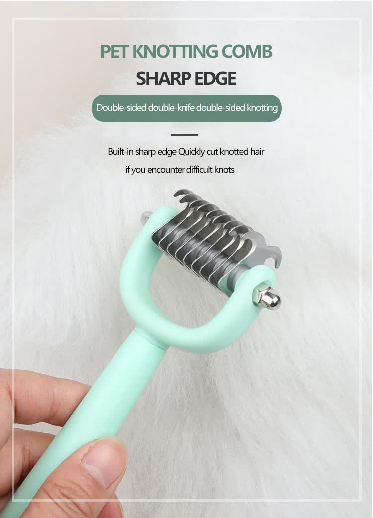 Green And Blue Complete 5-in-1 Pet Grooming Care Kit