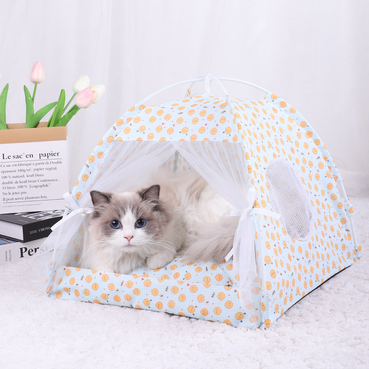 L 50*50CM The Pet Yellow Pullet Cooling Summer Pet Tent